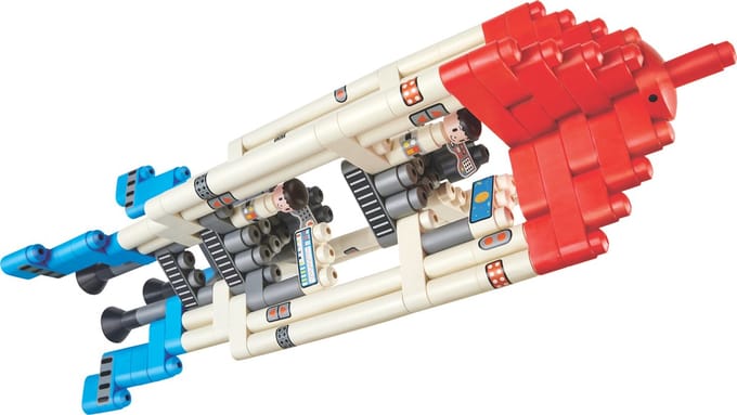 Polym Build & Play Adventure Rocket Bouwblokken 138-delig - 30m+
