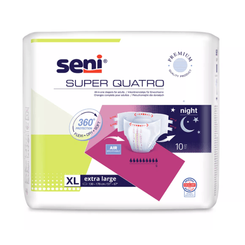 Seni Super Quatro XL - 1 paquet de 10 protections