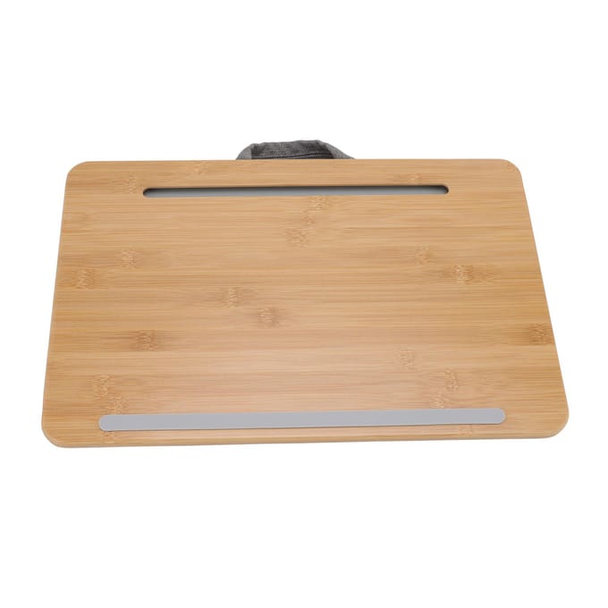 Thuiskantoor Laptop Schootbureau Draagbare Multifunctionele Laptopstandaard voor Bedbank Bank 42x27,5cm beige