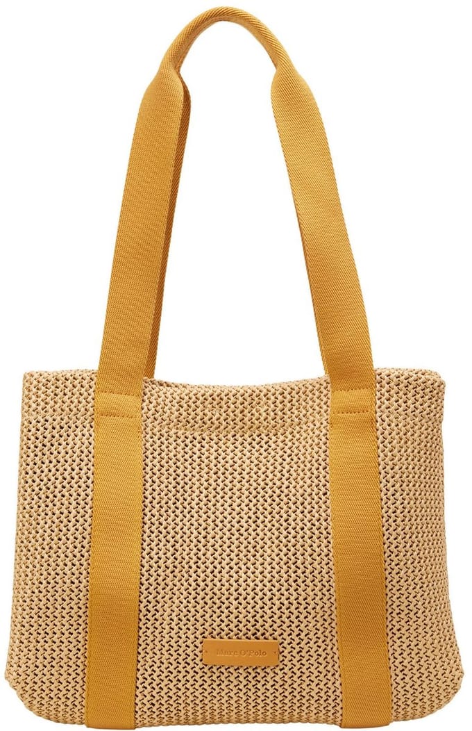 Marc O'Polo Schoudertas Runja Shopper Golden Yellow Lichtbruin