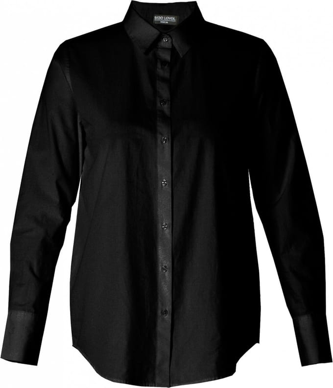 BASE LEVEL CURVY Aliza Blouse - Black - maat 3(52)