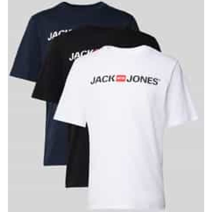 JACK&JONES JJECORP LOGO TEE SS CREW NECK 3PK MP Heren T-shirt - Maat S
