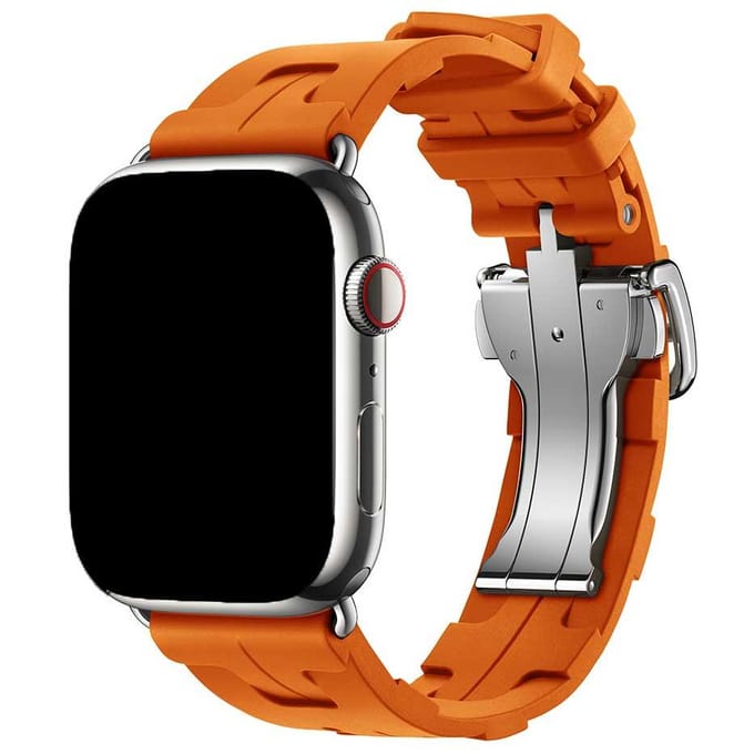 2+1 | Apple Watch Bandje Kilim - Siliconen - Oranje