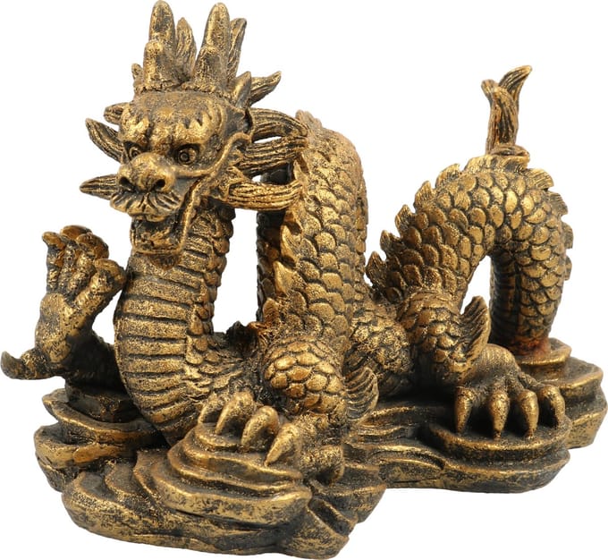 Aqua Della - Aquariumdecoratie - Vissen - Zodiac Draak 14x8,5x10cm - 1st