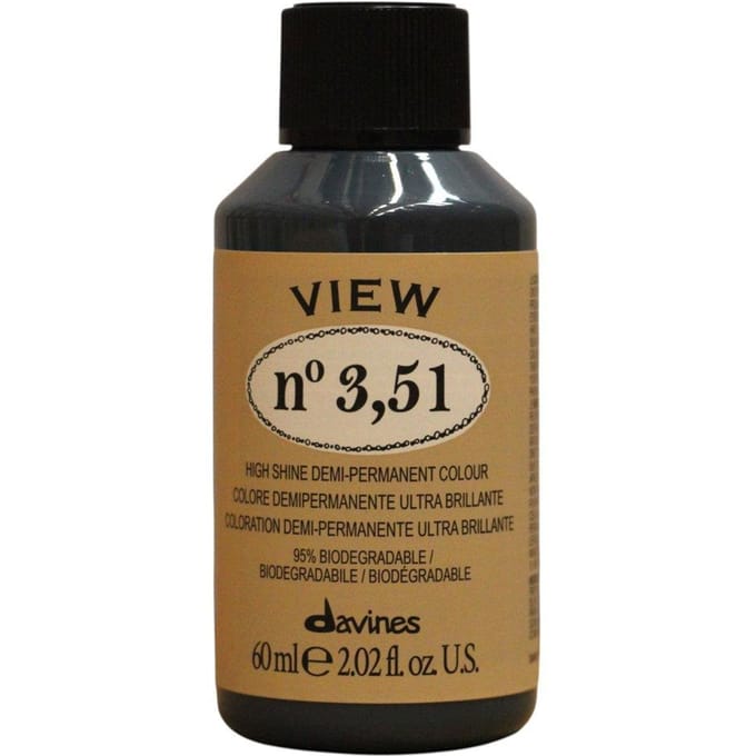 Davines high shine demi permanent color View 60ML 3.51 Mahogany Ash Dark Brown