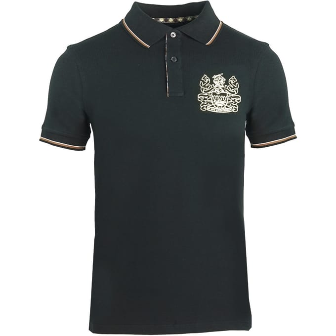 Aquascutum Aldis Crest zwart poloshirt