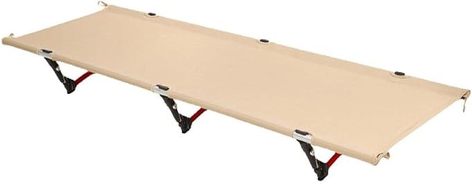 Campingbed - Opvouwbaar bed - Buiten slapen - Verstelbare hoogte - 193x68cm - Beige