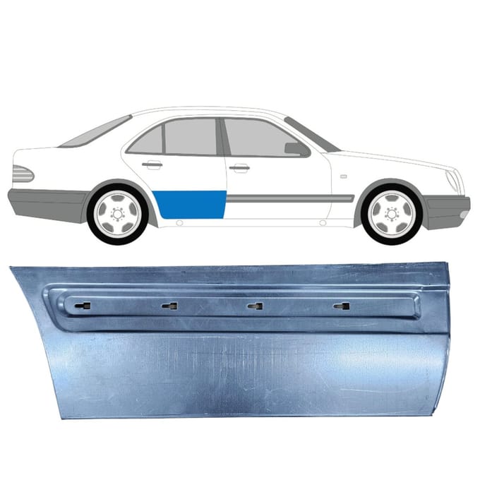 Reparatie plaatwerk achterste deuren voor Mercedes E-Class W210 1995-2003