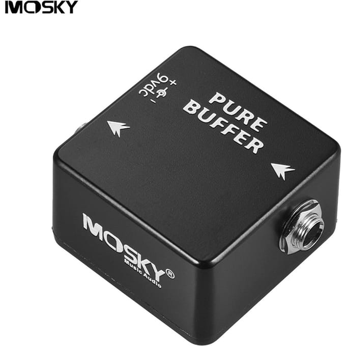 MOSKY PURE BUFFER Gitaarbuffereffectpedaal Volledig metalen omhulsel black