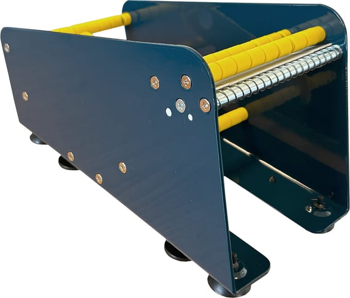 Excell - Etiketten Dispenser Smal - 2-Vaks - Metaal - Professionele Kwaliteit - (050.0601)