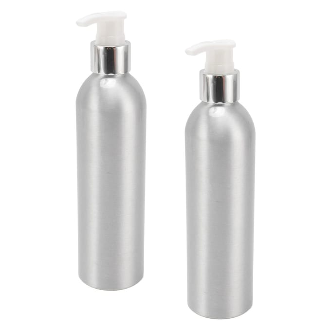 Aluminium Zeepdispenser Hittebestendig Herbruikbare Handlotion Fles Douche Schoteldispenser voor gray
