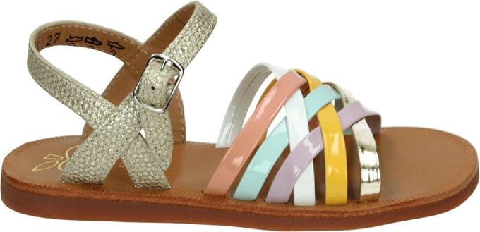 Pom d'Api - PLAGETTE LUX - SandalenMeisjesKindersandalen - Kleur: Metallics - Maat: 30