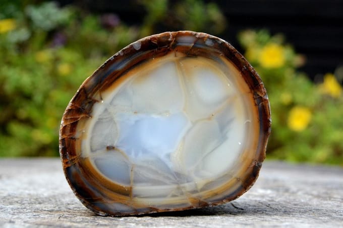 Aangeslepen Chalcedoon uit Turkije - 373 gram