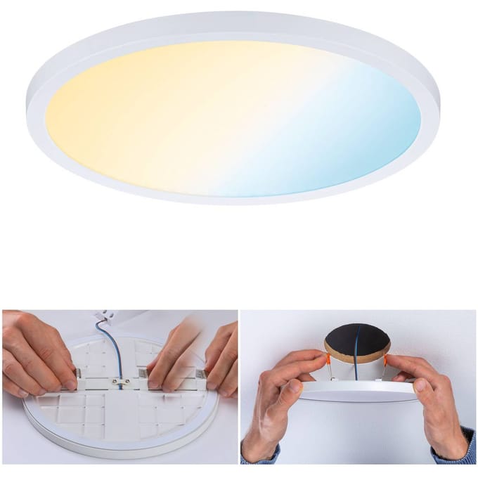VariFit LED-inbouwpaneel Smart Home Zigbee 3.0 Areo IP44 rond 230 mm 16W 1400lm Tunable White Wit dimbaar