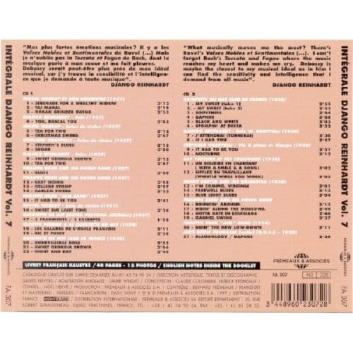 Django Reinhardt - Complete Django Reinhardt 7 (2 CD)