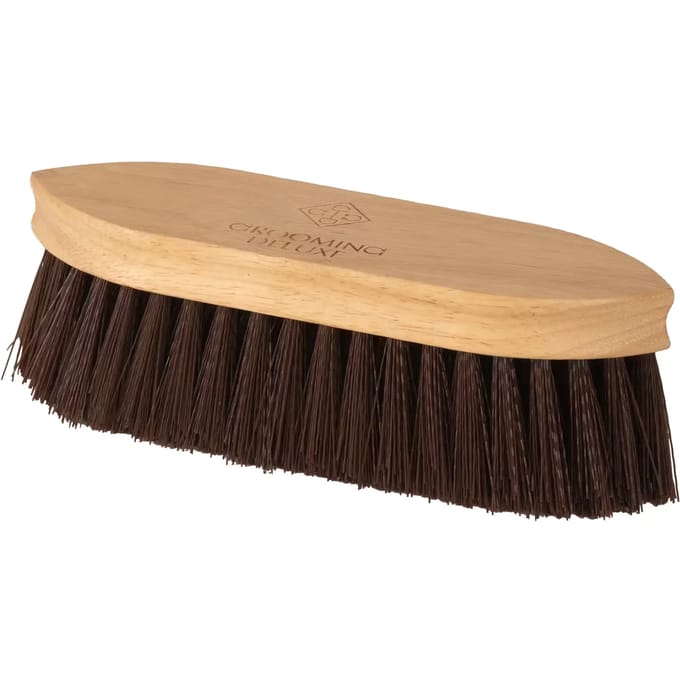 Houten borstel voor een paard Grooming Deluxe Classic short