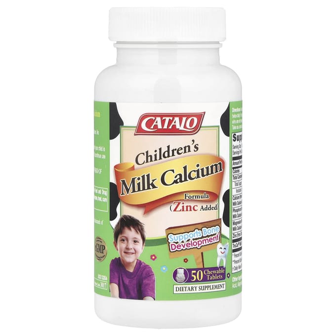 CATALO, Lait infantile enrichi en calcium et zinc, 50 comprimés à croquer