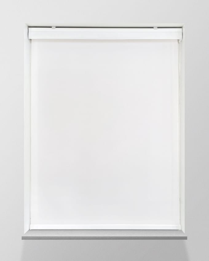 Rolgordijn Lichtdoorlatend - Wit - 110x175cm - Full Colour - Met Cassette