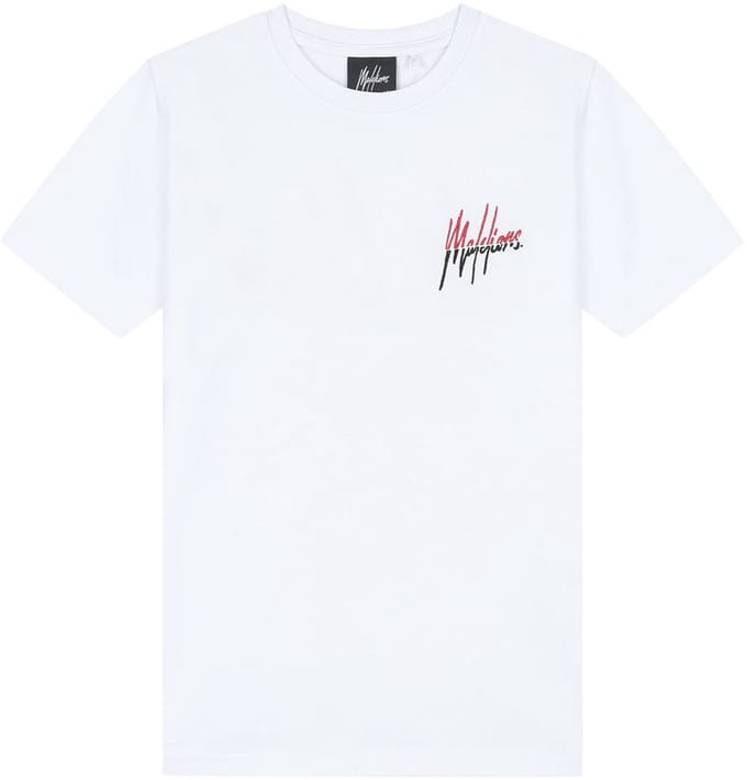 Malelions - Junior Split T-Shirt - White - Maat 140