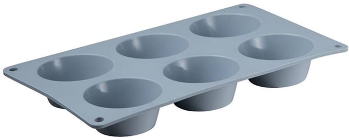 SAN IGNACIO Siliconen mal voor 6 muffins, ø26.8x16.5x3cm.