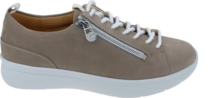Ganter Kira - dames sneaker - Taupe - maat 42 (EU) 8 (UK)