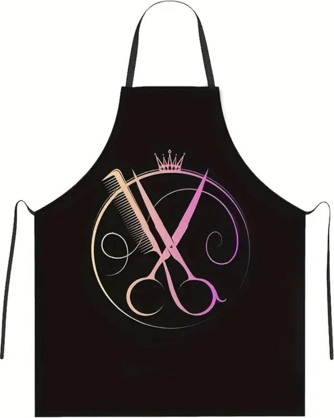 Nivard Baardschort - Beard Bib - Scheerschort - Baard Cape - Kappersmantel - Kapmantel - Zwart - 2 Stuks