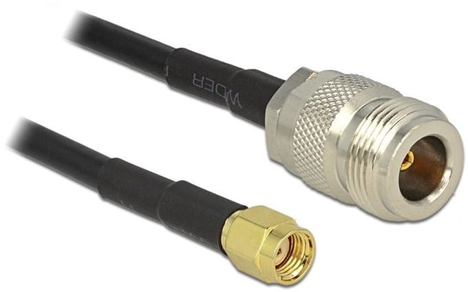 Delock - RP-SMA Stecker - N Buchse LMR195 3 m