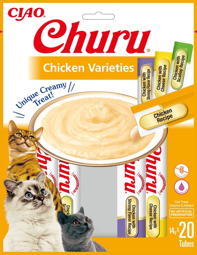 Inaba Churu kat Puree multipack Kip - 20 stuks
