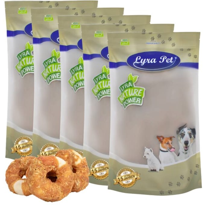 5 kg Lyra Pet® kauwringen met kipfiletreepjes