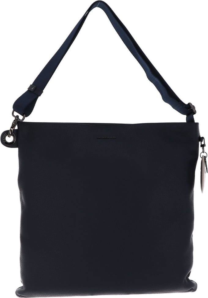 MANDARINA DUCK Leren Schoudertas Mellow Leather Crossover Bag Dress Blue Blauw