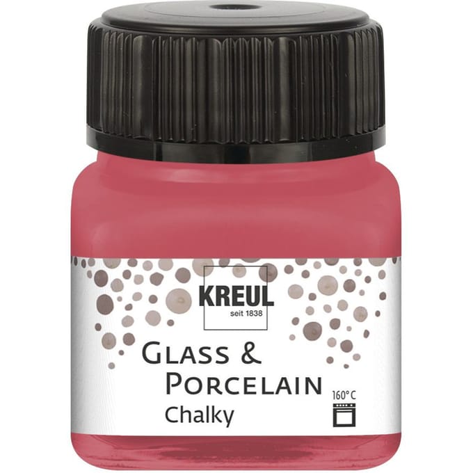 Glasverf - Porseleinverf - Cozy Red - Extra Mat - Chalky - Kreul - 20ml