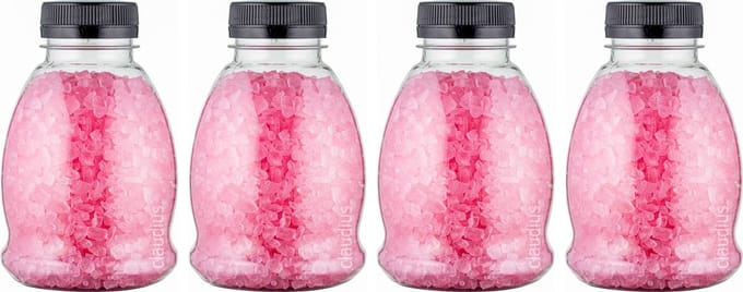 Claudius Badzout Rozen - 375 gram - Fles met zwarte dop - Set van 4 stuks