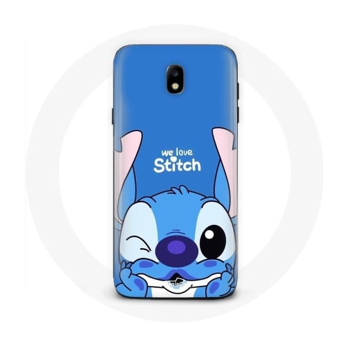 Coque - Samsung - Galaxy J3 2017 - Stitch mignon - Souple - Protection enfant blauw