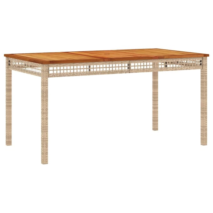 vidaXL - 5-delige - Tuinset - met - kussens - poly - rattan - beige