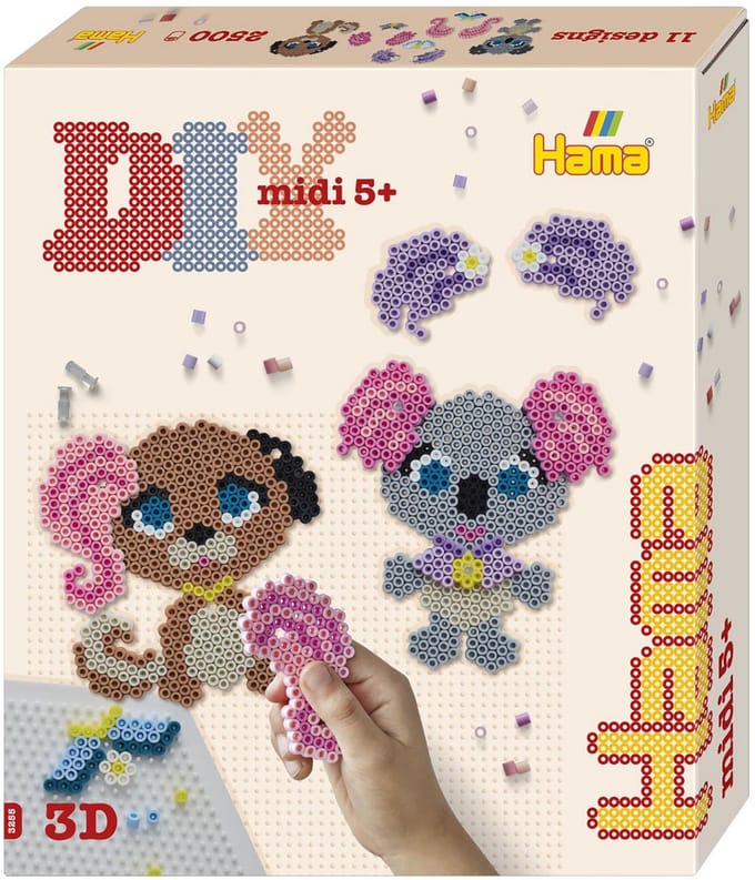 Hama - Strijkkralen - 2500 stuks 3D Dierensalon