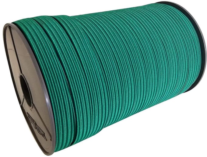 Elastisch Touw - Spanband - Bevestigen van lading - Platte vorm - 25 meter - Groen