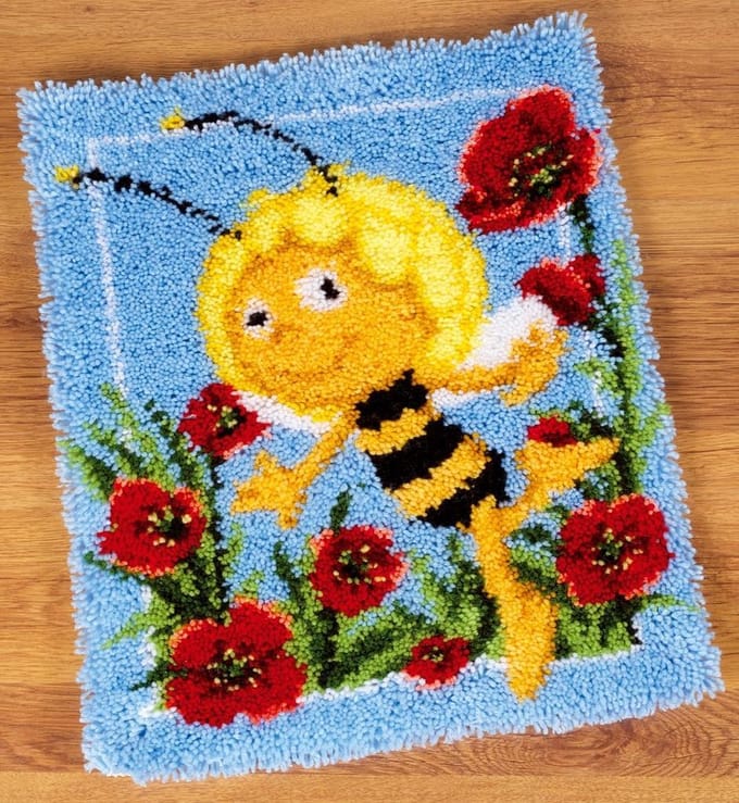 Knooptapijt kit MDB Maya in klaprozen II - Vervaco - PN-0150900