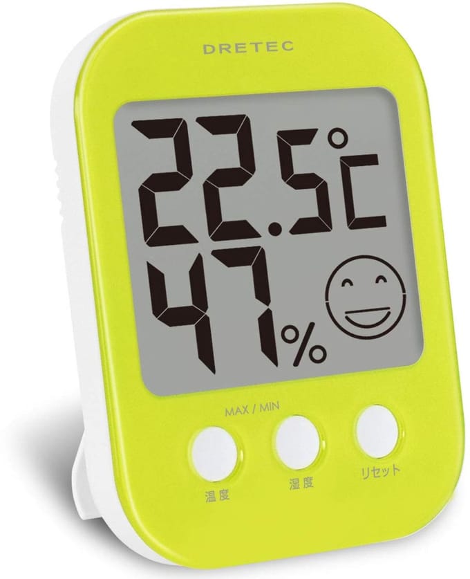 Digitale thermo-hygrometer - Weerstation Binnen - Klimaat Meten - Compact Ontwerp - 12x9cm - Groen