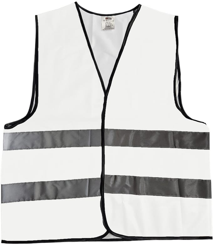 Mexxo Veiligheidshesje wit - 100% polyester - one size - reflecterend