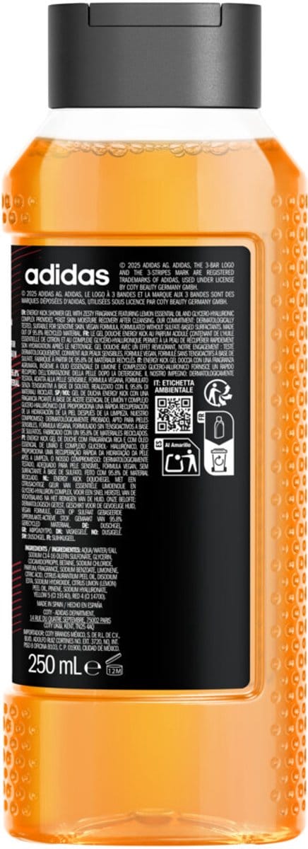 Adidas Shower Gel Active Skin & Mind Energy Kick M - 250 ml