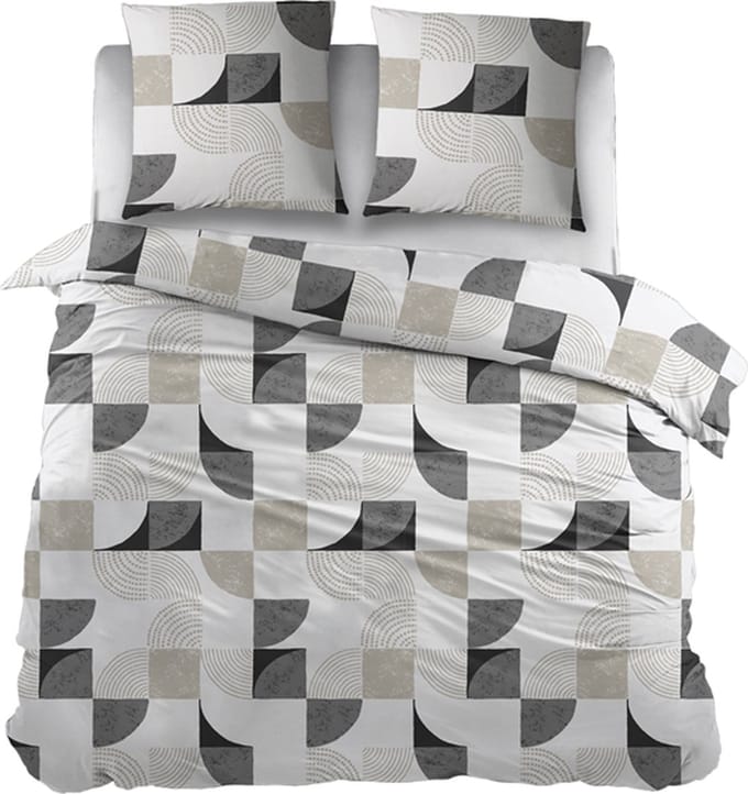 Snoozing Birgit Dekbedovertrek - Extra breed - 260x200/220 cm - Antracite