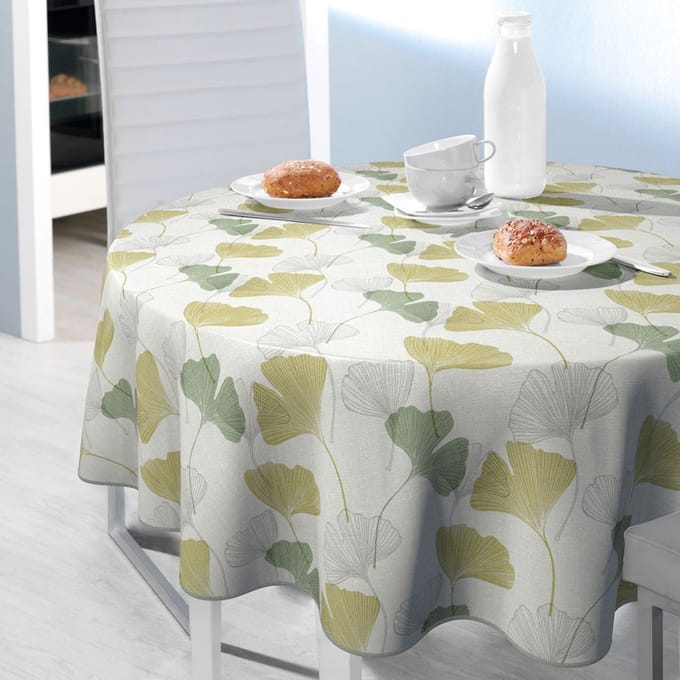 Rond Tafelzeil Ginkgo Groen