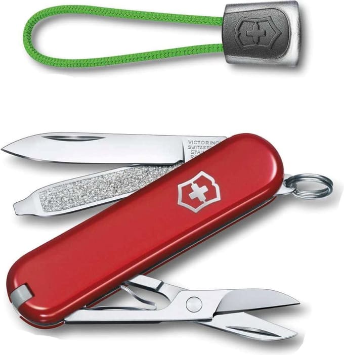 Victorinox Classic SD zakmes+lanyard - Style Icon/groen-7 functies