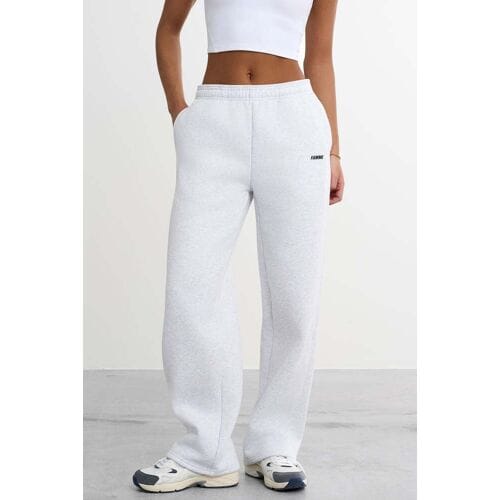FAMME Sweatpants met rechte pijpen Grey L