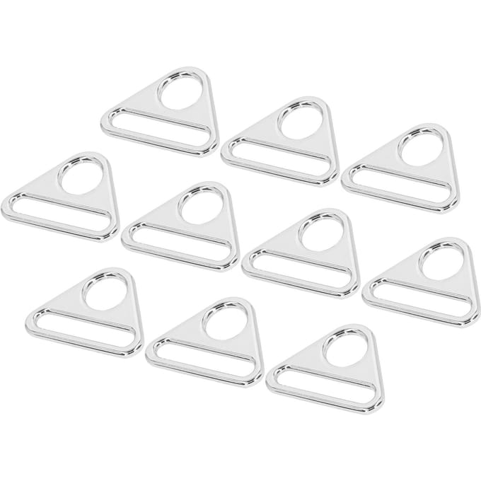 10 stuks Verstelbare Gesp 38 mm Zinklegering Materiaal Multifunctioneel Lichtgewicht Draagbaar Bagage wit