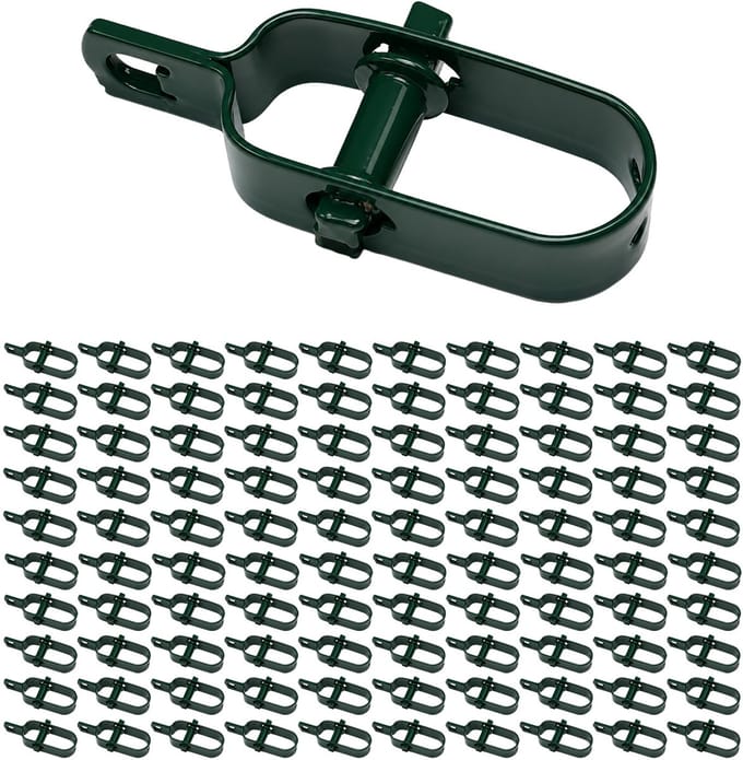 TRUTZHOLM Draadspanner Groen 100mm Set van 100 - Heavy Duty Mega Afrasteringsspanner Gaasspanner - Spanelement Hekwerk Bulk