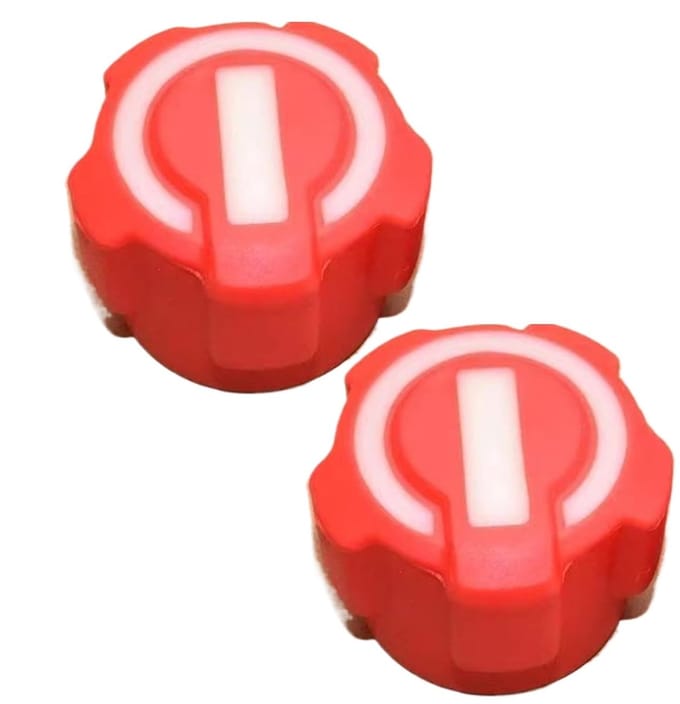 Manometer Wielknop - Klimaatregeling Knop - Auto Onderhoud - Geoptimaliseerde Demping - 3.5 cm Diameter - Rood