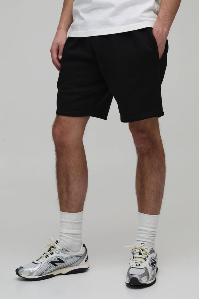 Essential Relaxed Fit Jersey Short | Black | Size Small