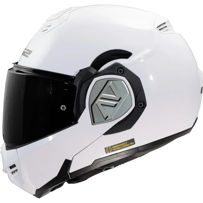 LS2 FF906 Advant Solid systeemhelm glans wit