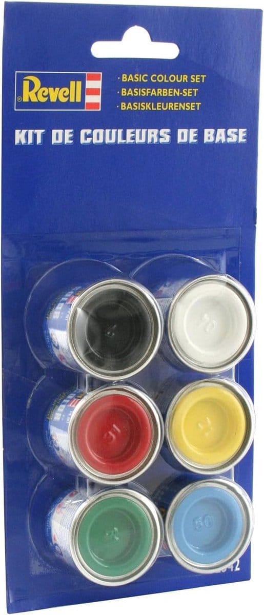 Kleurset 2 voor Modelbouw - 6x Emailverf in 14ml Tinlets